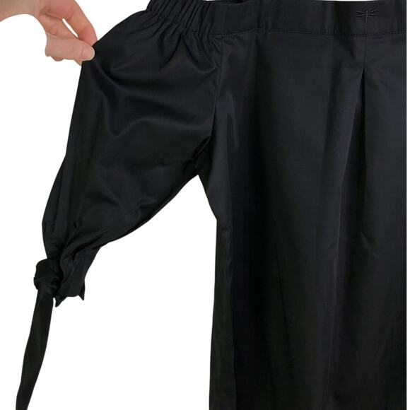 Tyler Boe Top Womens XS Black Off Shoulder Detachable Strap Tie Wrist NWT - Picture 5 of 11